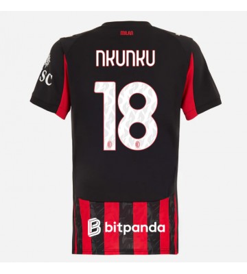AC Milan Christopher Nkunku #18 Hemmatröja Dam 2025-26 Kortärmad